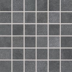 DDR05697 Form tmavě šedá mozaika 4,8x4,8x0,8 30x30