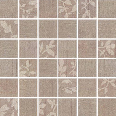 WDM05103 Textile hnědá mix mozaika 4,7x4,7x0,7 30x30