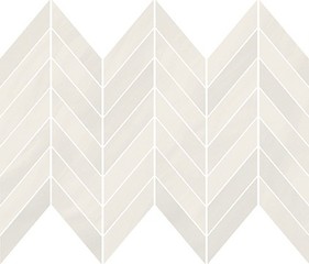 Markuria white chevron mosaic matt 29,8x25,5