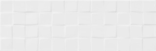 White glossy cubes structure 20x60