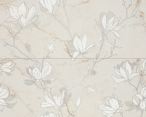 Liberte fleur dekor 2 prvky 59,8x74,8