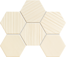 Horizon ivory hex mozaika 22,1x28,9